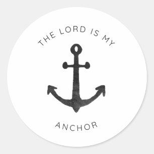 Christian sticker   The Lord Is My Anchor