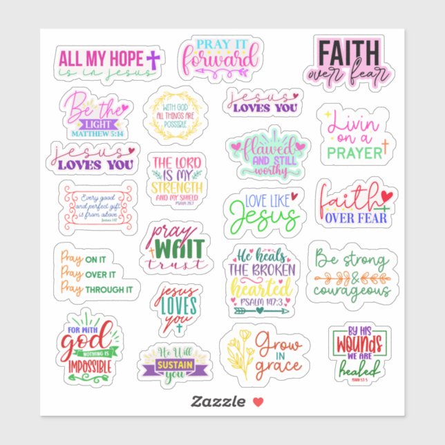 Christian Stickers/Envelope Seals (Sheet)