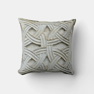 Christian Stone Carving Ancient Pattern Cushion