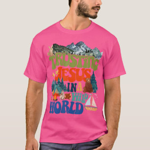 Christian Summer True North Vbs 2025 Trusting Jesu T-Shirt