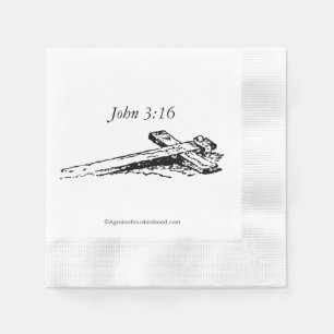 Christian Symbol Cross Napkin