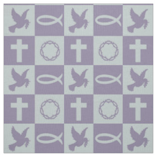 Christian Symbols Fabric