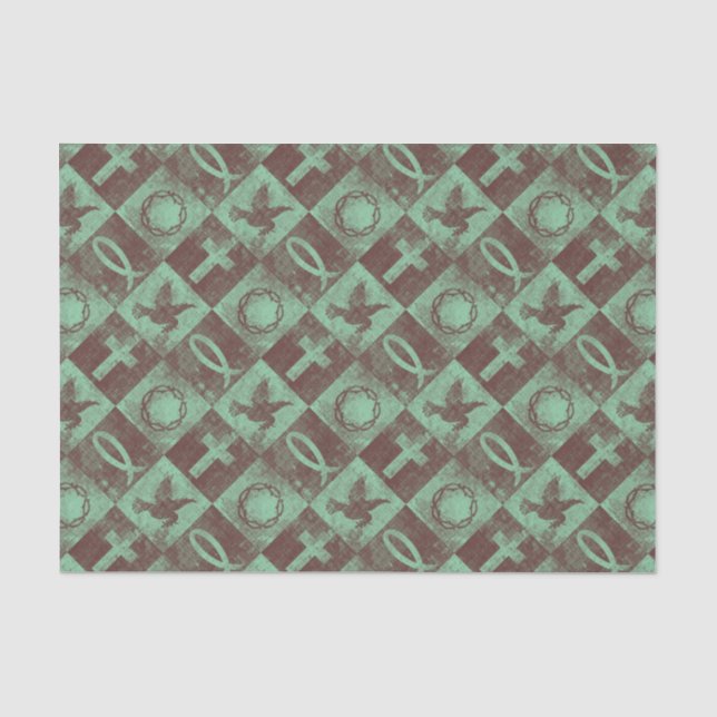 Christian Symbols Tissue Paper (Front)
