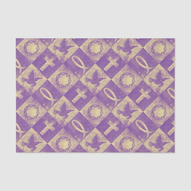 Christian Symbols Tissue Paper (Front)