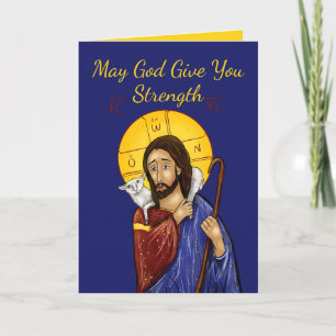 Christian Sympathy Card (Icon of Christ 3)