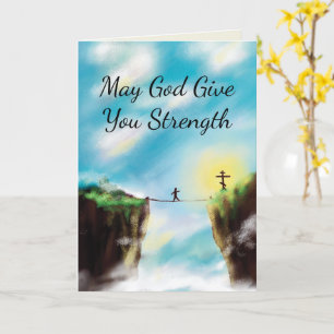 Christian Sympathy Card (Tightrope Landscape)