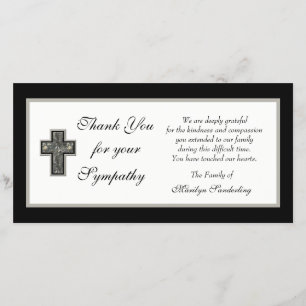 Christian Sympathy Thank You Photo Card