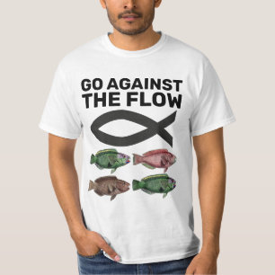 CHRISTIAN T-Shirt GO AGAINST THE FLOW T-shirts