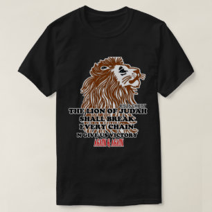 Christian T Shirt The Lion of The Tribe of Judah
