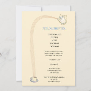 Christian Tea Gathering Invitation