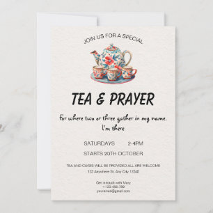 Christian Tea & Prayer Invitation
