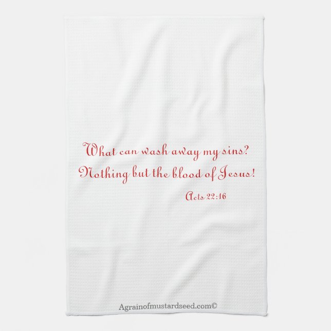 Christian Tea Towel (Vertical)