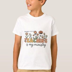Christian Teacher Teaching Is My Ministry Faith Bi T-Shirt