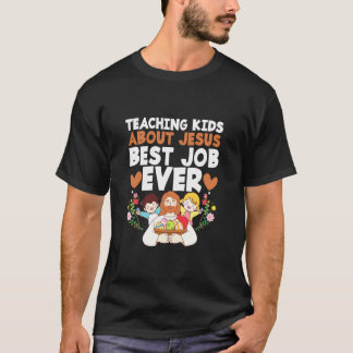 Christian Teacher Teaching Kids About Jesus Best J T-Shirt