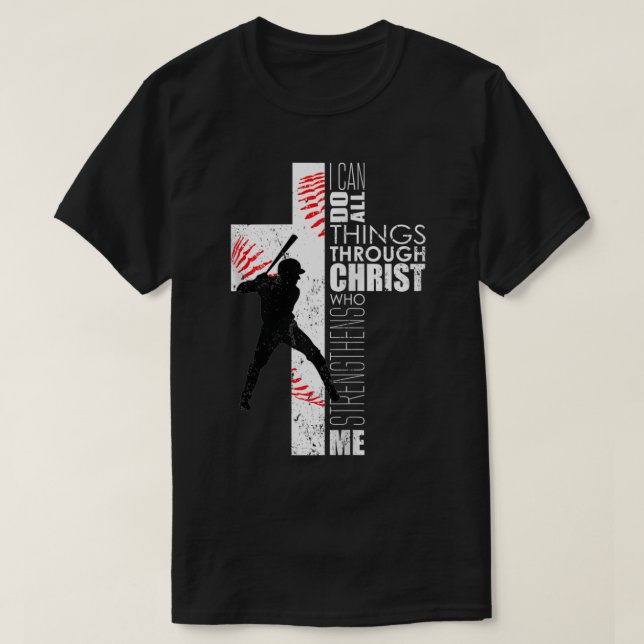 Christian Teen Boys Kids Baseball Philippians 413  T-Shirt (Design Front)