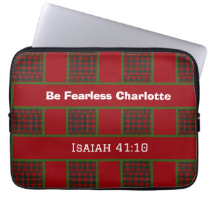 Christian Teen Encouragement Personalised Name Laptop Sleeve