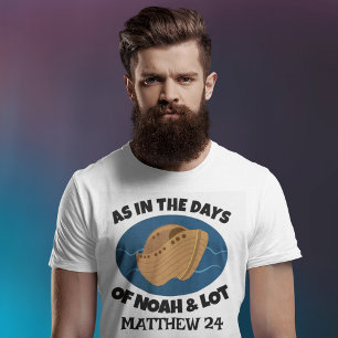 CHRISTIAN TEES THE DAYS OF NOAH AND LOT, T-shirts