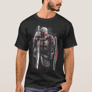 Christian Templar Knights Costume, Rosary Crusader T-Shirt