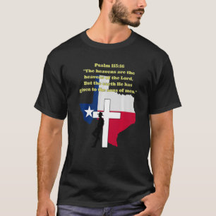 Christian Texas Cowboy Religious Prayer Jesus Bibl T-Shirt