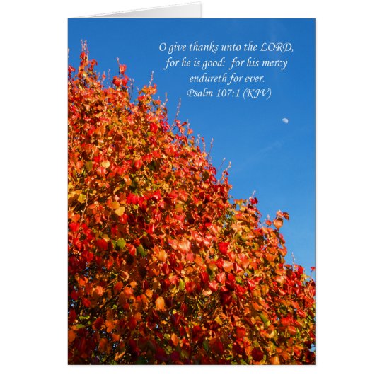 Christian Thanksgiving Card -- Autumn