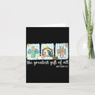 Christian The Greatest Gift For All Christmas Nati Card