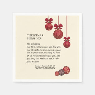 Christian   THE LORD BLESS YOU   Christmas Paper Napkin