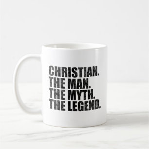 Christian The Man The Myth The Legend Coffee Mug