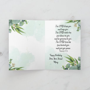Christian Themed Folded Birthday Greeting Card