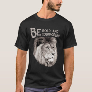 Christian Top Lion Be Bold Courageous Scripture Bi