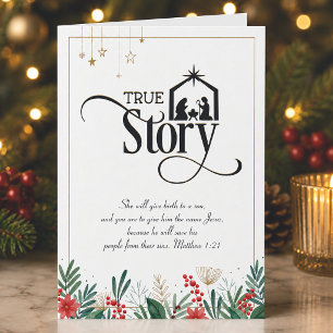 Christian True Story Religious Christmas Card