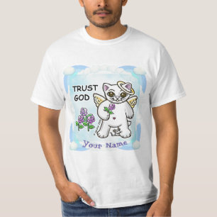 Christian Trust God Kitty cat T-Shirt