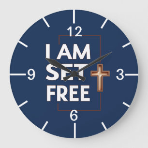 Christian Typography Wall Clock