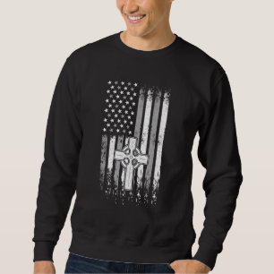 Christian Us American Flag - Jesus Bible Protestan Sweatshirt