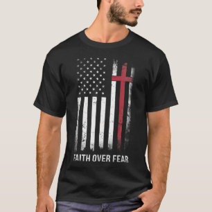 Christian Us Usa Flag American Christ Faith Over T-Shirt