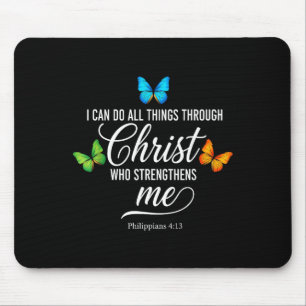 Christian Usa Flag Amercian Christ Faith Christian Mouse Mat