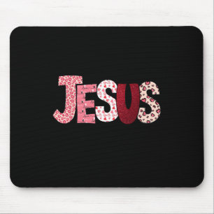 Christian Valentine Day Jesus Religious Valentine Mouse Mat