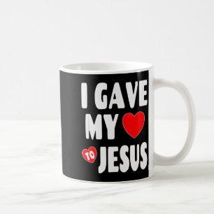 Christian Valentine Shirt - I Gave My Heart To Jes Coffee Mug