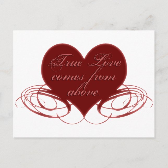 Christian Valentine's Day Cards, Tees & Gifts Holiday Postcard (Front)