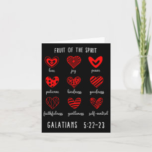 Christian Valentines Fruit Of The Spirit Bible Ver Card