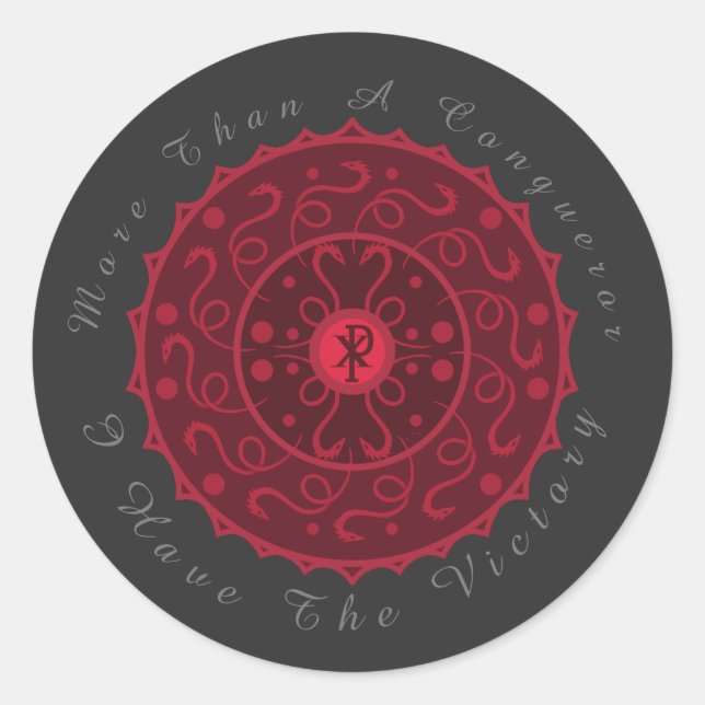 Christian Victory Classic Round Sticker (Front)