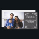 Christian Vintage Chalkboard Christmas Photo Cards<br><div class="desc">This design features a dark grey chalkboard style background and a beautiful ornate vintage border.  It reads "Glory to God in the Highest".  Personalise these pretty cards with your own photo and personal message.</div>
