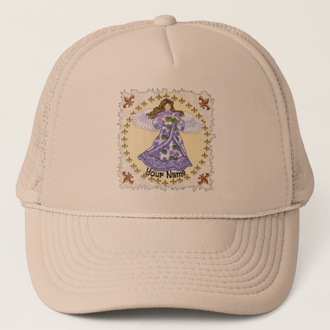 Christian  Violets Angel Trucker Hat (Front)
