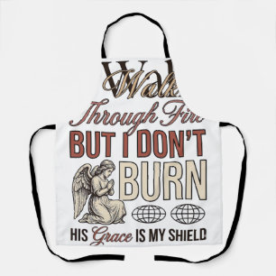 Christian Walk Through Fire Vintage Apron