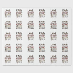 Christian Walk Through Fire Vintage Wrapping Paper
