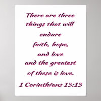 Christian Wall Art Faith, Hope and Love