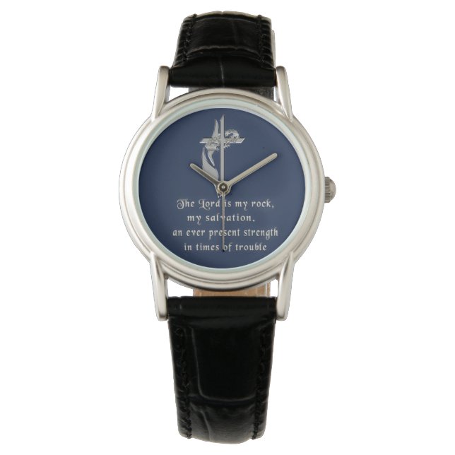 Christian watchesThe Lord is my rock Watch (Front)