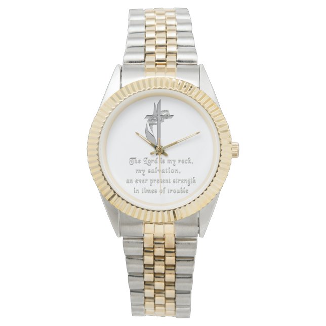 Christian watchesThe Lord is my rock Watch (Front)