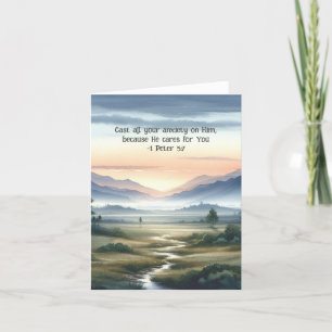 Christian Watercolor Scripture Postcard