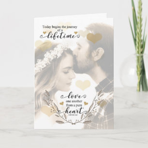 Christian Wedding Congratulations Bride and Groom Card