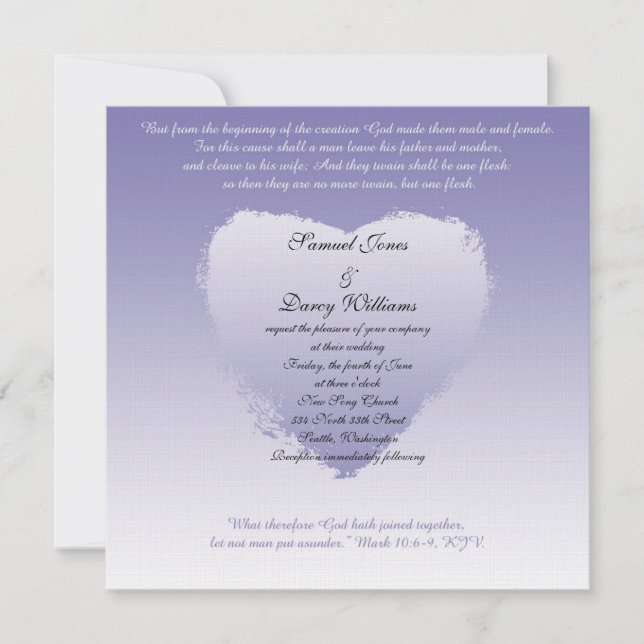 Christian Wedding Invitation (Front)